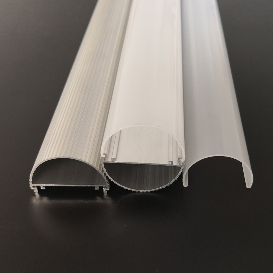 LED T12 Tube Housing Half Plastic at Half Aluminum