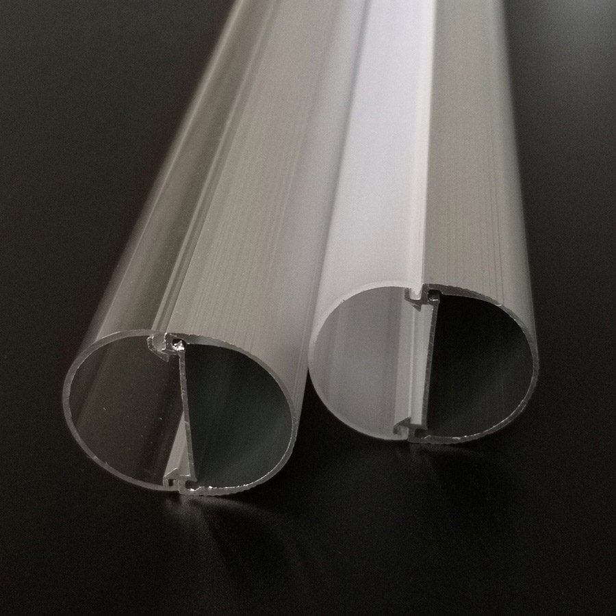 LED T8 Tube Housing PC Cover at Aluminum Base